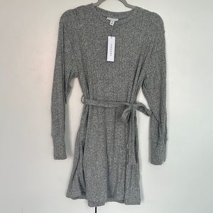 Topshop Belted Sweater Dress